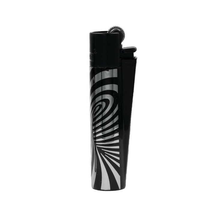 Zapalniczka Clipper Metalowy CMP11 PSYCHEDELLIC SILVER Czarny