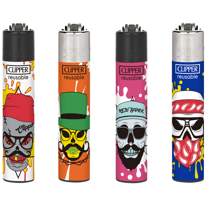 Zapalniczka Clipper CP21 SKULL REFLECTION